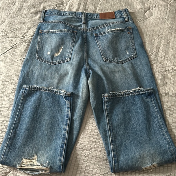 Madewell Distressed High Rise Dad Jean Size 27 - Picture 11 of 13